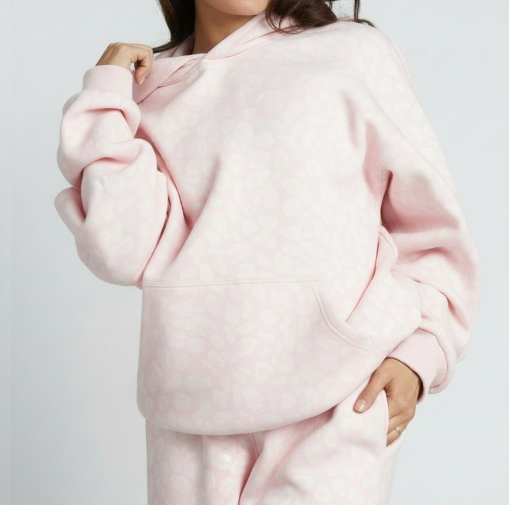 Women's Leopard Signature Hoodie 100% Cotton Heavyweight
