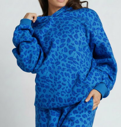 Women's Leopard Signature Hoodie 100% Cotton Heavyweight