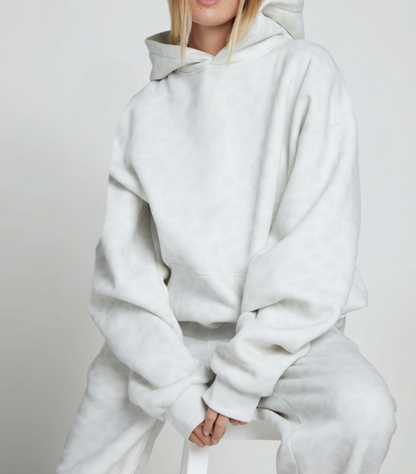 Women's Leopard Signature Hoodie 100% Cotton Heavyweight